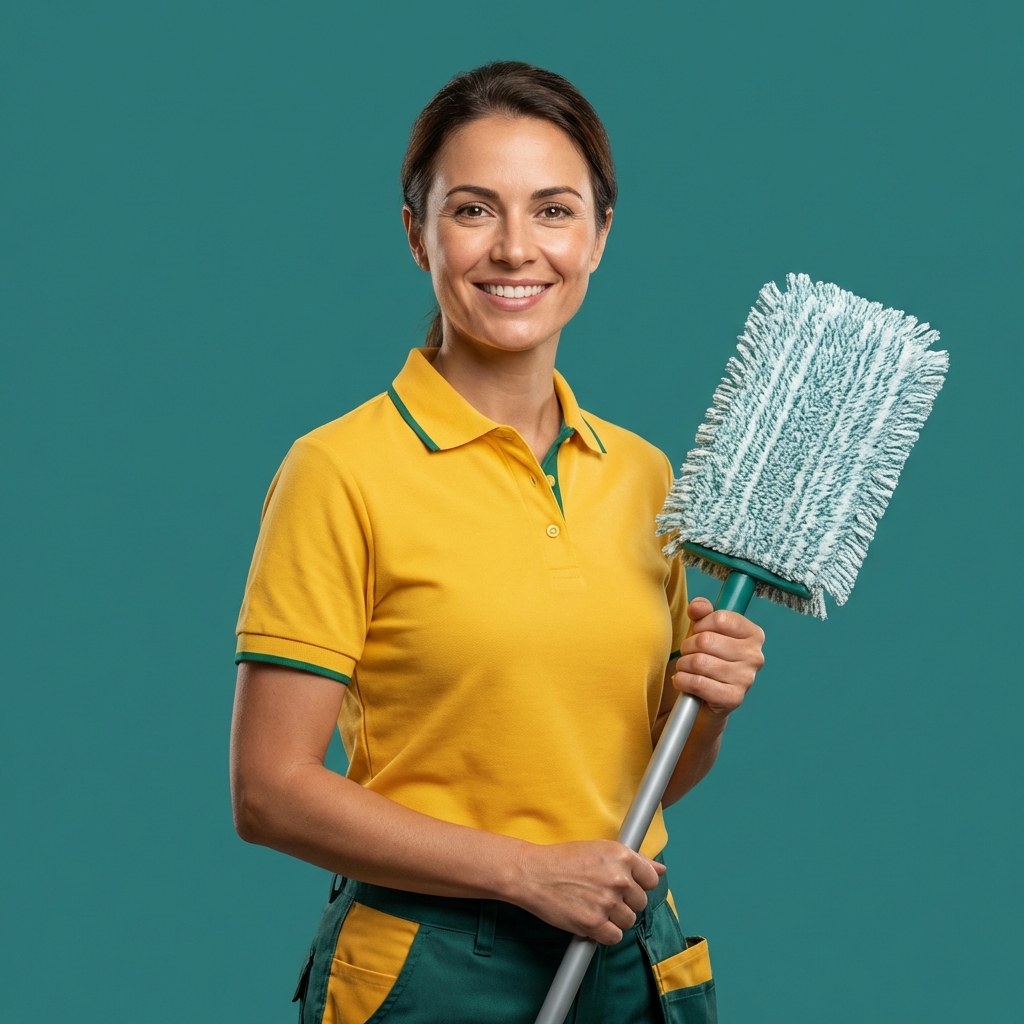 Smiling Female Cleaner